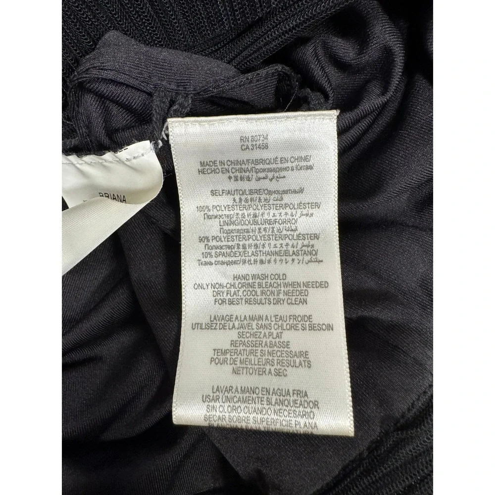 BCBG MAX AZRIA Briana Black Pleated Tulle Cocktail Dress Size 0 - Picture 5 of 5
